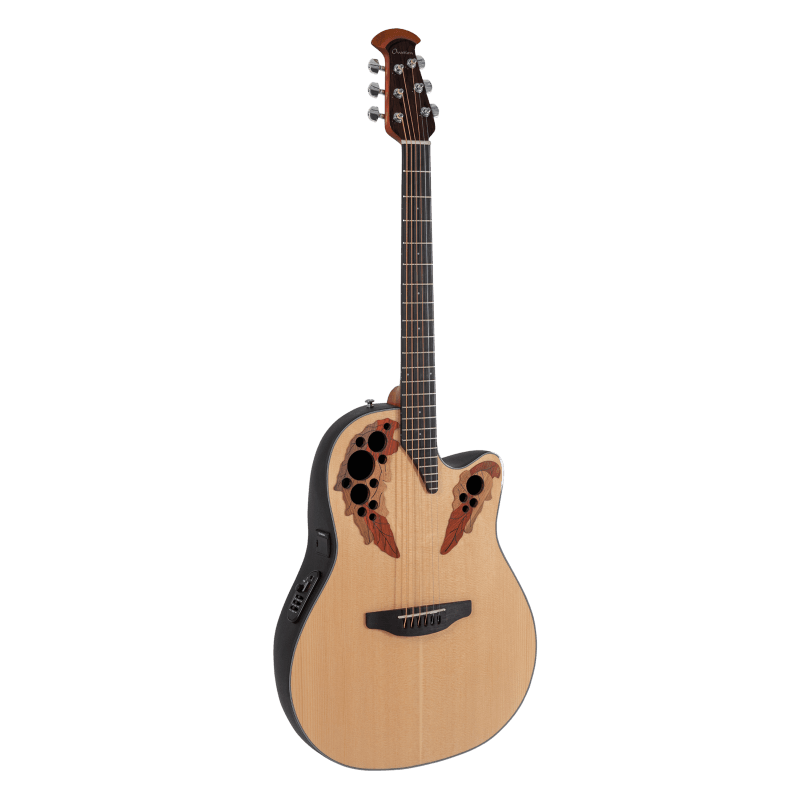 Ovation Celebrity Elite CE44 Mid Cutaway — Blanc cassé