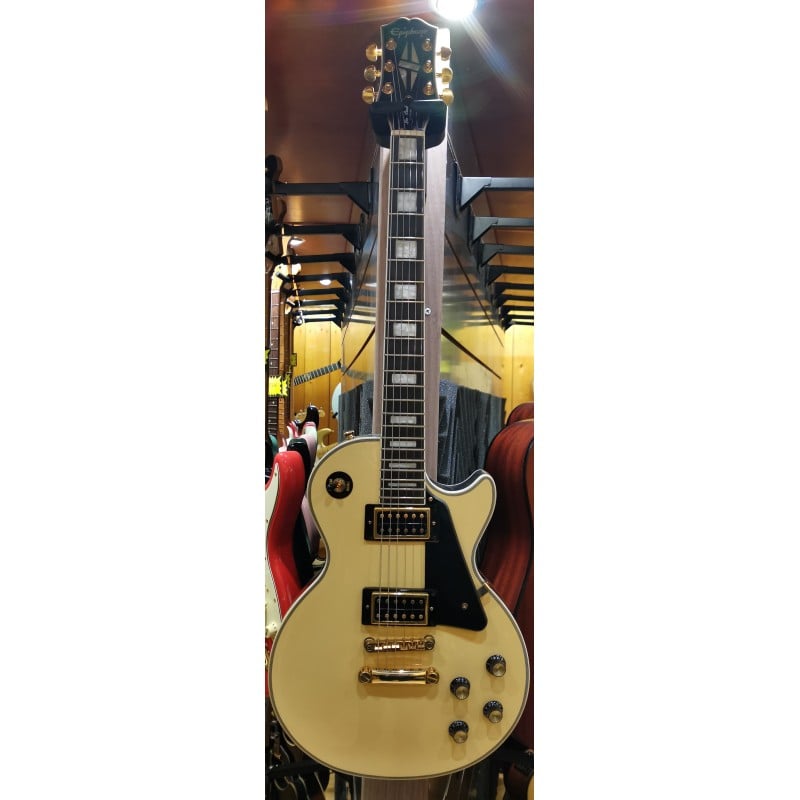Les Paul Custom Epiphone BlackBack Pro, Antique Ivory